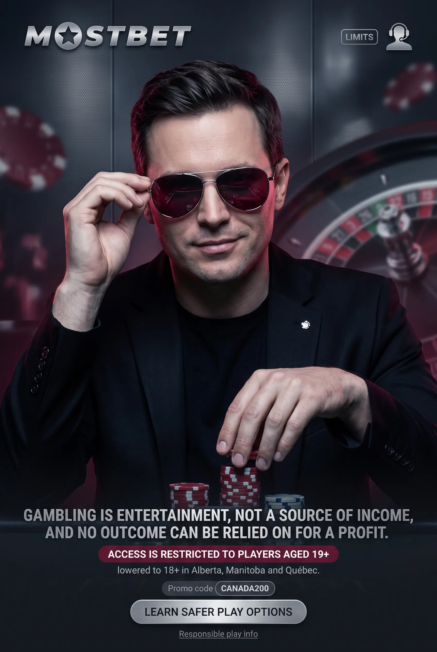 Responsible gambling information for Canadian players