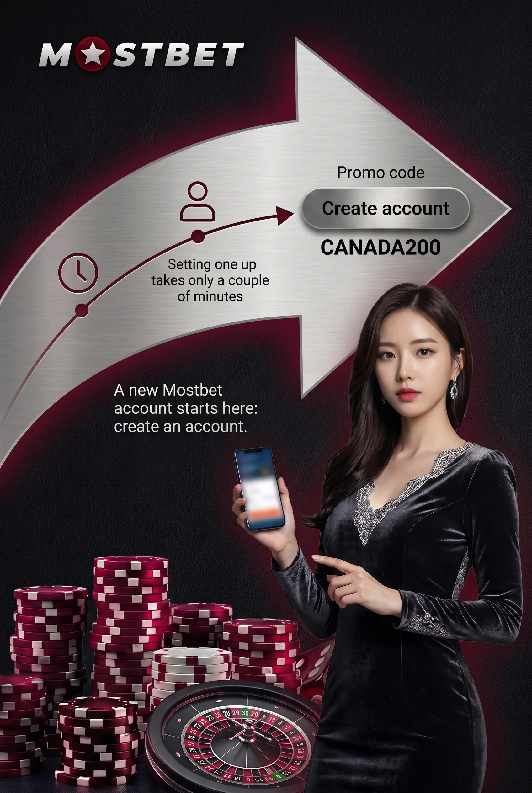 Create a new Mostbet account
